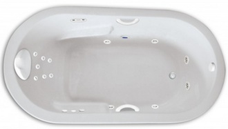 Zen Oval 7236 Whirlpool Bathtub Combination Tub and Air Tub